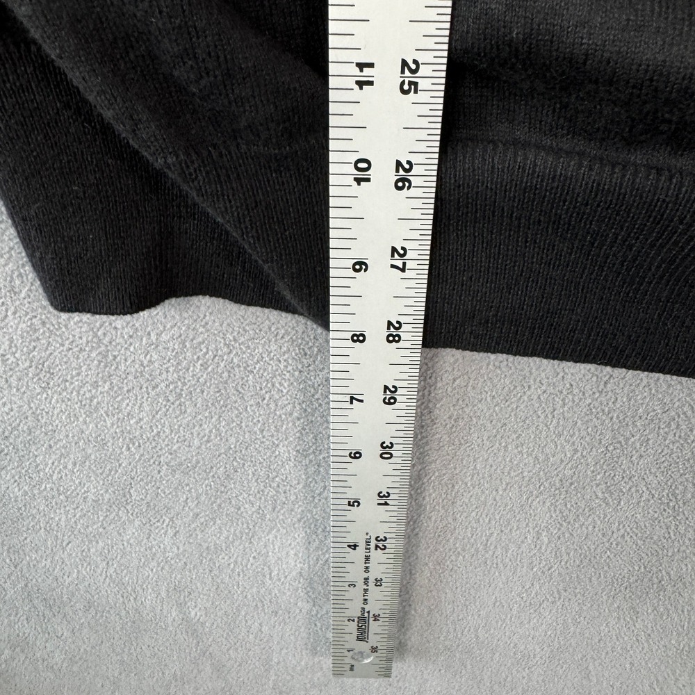 Peter Millar V-Neck Sweater Mens Large Black Long Sleeve Cotton Cashmere Blend - Picture 9 of 12